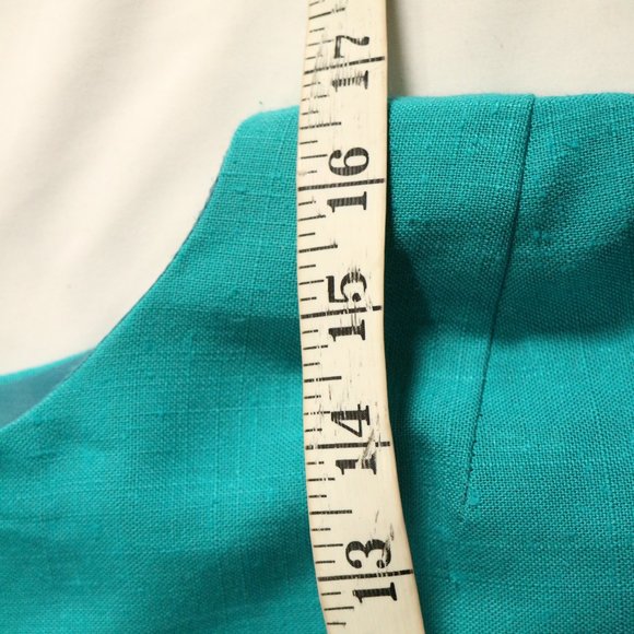 KARIN STEVENS Sleeveless Green Dress Sz 8 US - Picture 12 of 12